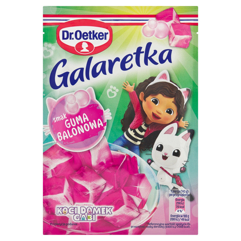 Dr. Oetker Galaretka smak guma balonowa 72 g