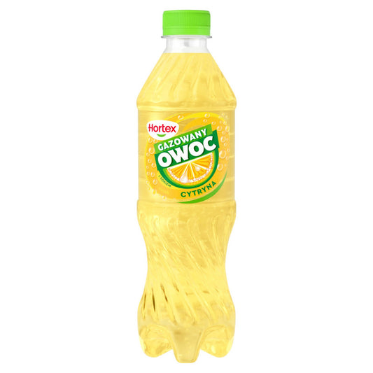 Hortex Gazowany Owoc Napój gazowany smak cytryna 500 ml