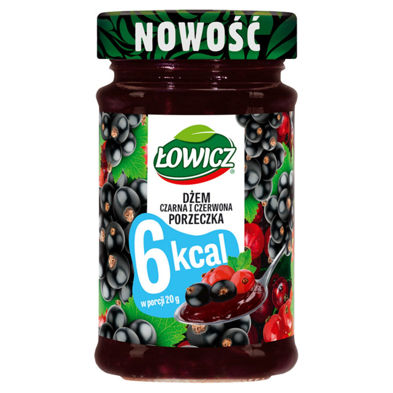 Łowicz Dżem czarna i czerwona porzeczka 200 g