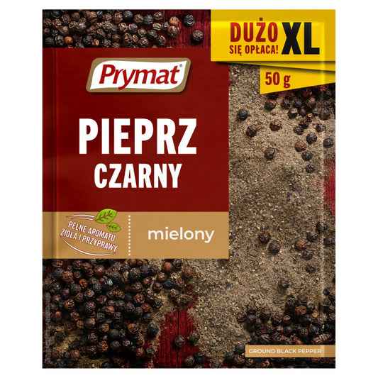 Prymat Pieprz czarny mielony 50 g