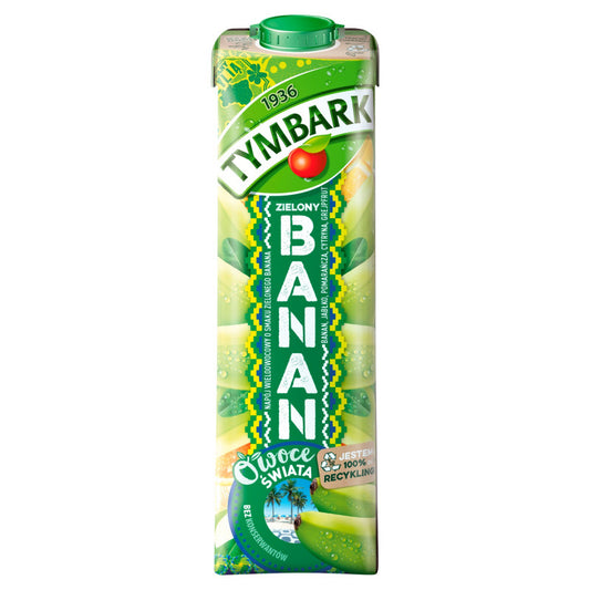 Tymbark Owoce Świata Napój wieloowocowy zielony banan 1 l